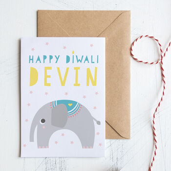 Personalised Happy Diwali Card, 2 of 3