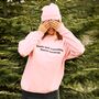 Santa Saw Everything Women's Christmas Sweatshirt, thumbnail 3 of 6