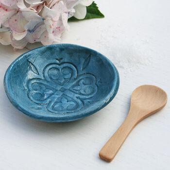 Moroccan Style Teal Salt Dish, 4 of 5