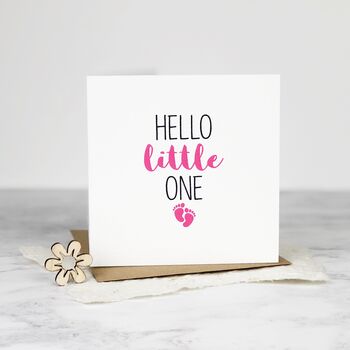 Hello Little One Baby Card, 3 of 3
