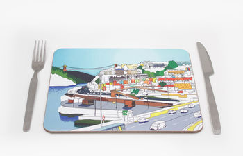 Bristol Views Of The Portway And Clifton Placemat, 2 of 4