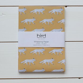 Fox Gift Wrap Pack With Card Option, 6 of 7