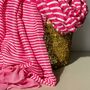 Cross Stripes Scarf In Pink, thumbnail 2 of 2