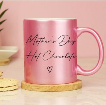 Personalised Mother's Day Pink Glitter Ceramic Mug, 4 of 12