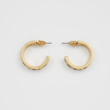 Gold Nightshade Hoop Earrings, 4 of 7