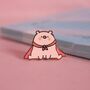 Super Pig Enamel Pin | Cute Pin Badges, thumbnail 3 of 5