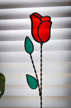 Stained Glass Rose Everlasting Flowers By Post, 2 of 12