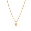 18ct gold vermeil hadley flower necklace by molly brown london ...