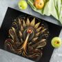 Art Deco Glass Chopping Board Celestial Aviary Two, thumbnail 5 of 8