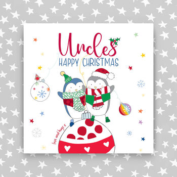 Gay Christmas Card For Aunties Or Uncles, 2 of 2