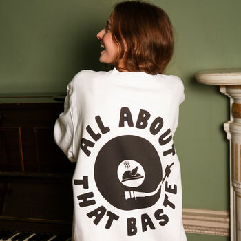 All About That Baste Women's Christmas Jumper, 4 of 10