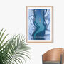 Go Ice Swimming Travel Poster Art Print, thumbnail 4 of 8