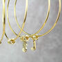 30th Or 40th Birthday A Ring For Every Decade Gold Bangle Bracelet, thumbnail 2 of 11