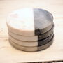 Marble Drinks Coasters Grey And White Set Four, thumbnail 6 of 6