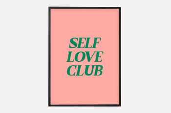 Pink Green Self Love Wall Print, 4 of 4