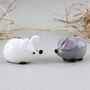 Set Of Two Assorted Glass Mice | Gift Boxed | Decoration | Collectable | Gift For Home, thumbnail 1 of 4