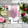 Sweet Pink Shantung Wedding Tie Set, thumbnail 8 of 10