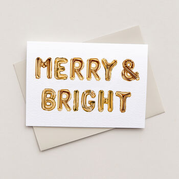 Merry And Bright Watercolour Christmas Card, 2 of 2