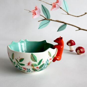 Porcelain Fox Decorative Bowl, 4 of 8
