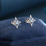 North Star Opal Stud Earrings In Sterling Silver, thumbnail 1 of 12