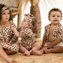 Matching Family Baby's Leopard Print Romper, thumbnail 4 of 7