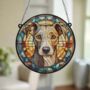 Whippet Stained Glass Effect Suncatcher, thumbnail 6 of 6