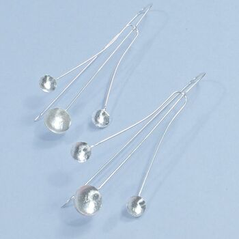 Sterling Silver Tripode Earrings, 2 of 4