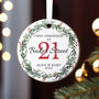 Personalised First Christmas In Our New Home Christmas Bauble, thumbnail 1 of 2