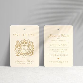 Passport Wedding Save The Date Travel Luggage Tag, 2 of 9