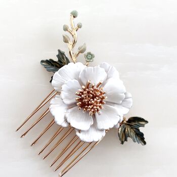 Delicate Flower Hair Comb, 5 of 6