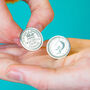 80th Birthday 1942 Sixpence Coin Cufflinks, thumbnail 1 of 12