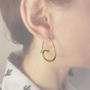Snake Hoop Earrings With Optional Diamonds, thumbnail 6 of 9