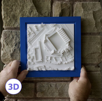 Chelsea Stamford Bridge Stadium Perfect Gift For Football Fans 3D Wall Art, 2 of 6