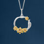Sterling Silver Daffodil Necklace, thumbnail 1 of 10