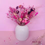 Bright Pink Dried Flower Arrangement, thumbnail 3 of 5