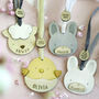 Hand Painted Personalised Easter Basket Tag, thumbnail 1 of 6