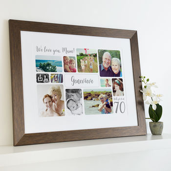 Personalised 70th Birthday Photo Collage, 3 of 11