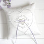 Personalised Wedding Ring Pillow, thumbnail 4 of 12