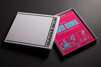 David Bowie Personalised Gift Music Legend Deluxe Book, 3 of 10