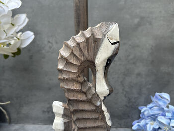 Nautical Grey Seahorse Kitchen Roll Holder Accessory, 3 of 12