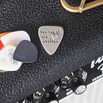 'you tug at my heart strings' guitar plectrum by kutuu ...