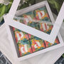 Birthday Biscuits Gift Box, Tropical Flowers, Nine Pieces, thumbnail 2 of 9