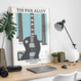 Tin Pan Alley Print | London Guitar Music Poster, thumbnail 8 of 8