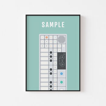 Sample Synthesizer Print | Op1 Synth Poster, 3 of 6