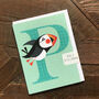 Mini P For Puffin Card, thumbnail 4 of 5