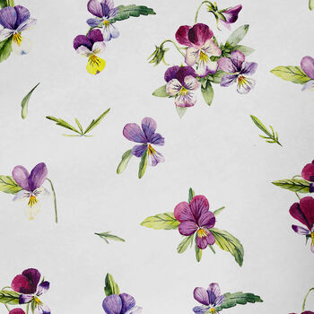 Flowers Violet Wrapping Paper Roll Or Folded, 3 of 3
