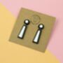 Exclamation Mark Earrings, thumbnail 1 of 3