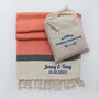 Personalised Soft Cotton Throw, Wedding Gift, thumbnail 11 of 12