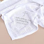 Personalised Cellular Cotton Blanket For Christening, thumbnail 6 of 8