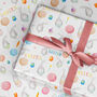 Easter Wrapping Paper Roll Or Folded Bunny And Balloon, thumbnail 1 of 2